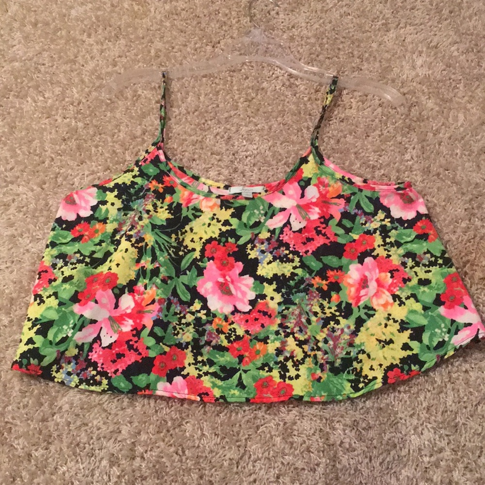 Floral crop top